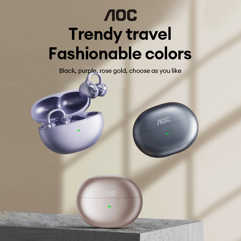 Headphones Wireless - AOC ACD2544 Wireless Bluetooth Ear Clip