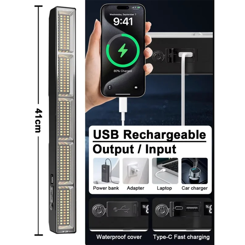 41cm Magnetic LED Work Light B - đánh giá và giá Power Bank