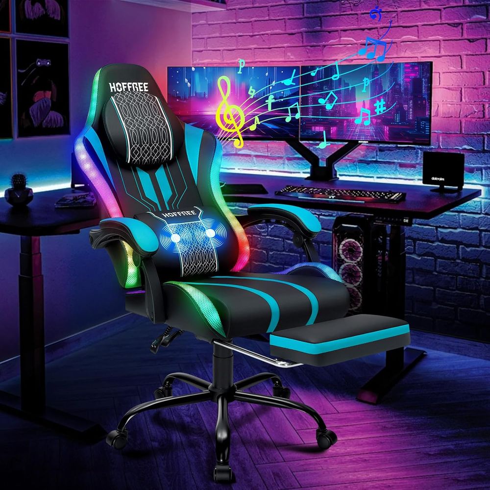 Gaming Chair with LED Lights S - đánh giá và giá Bluetooth Speaker