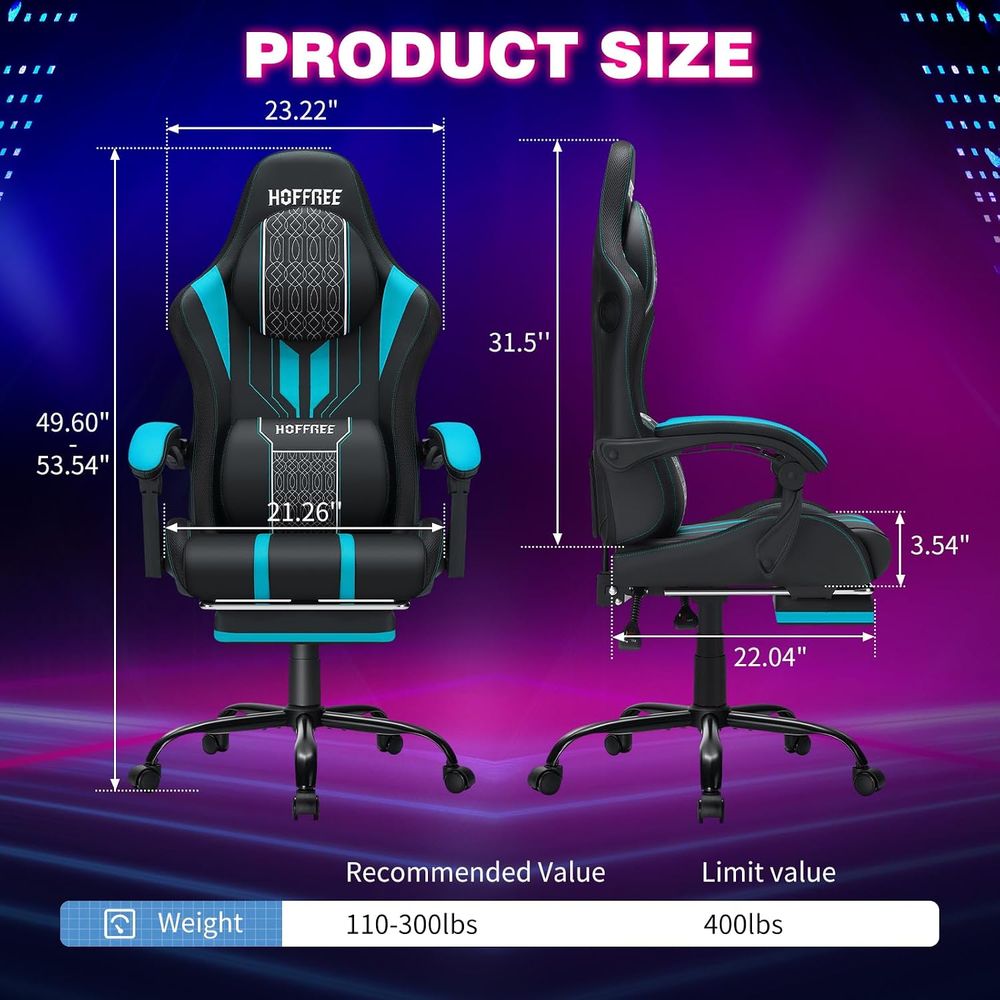 Gaming Chair with LED Lights S - đánh giá và giá Bluetooth Speaker