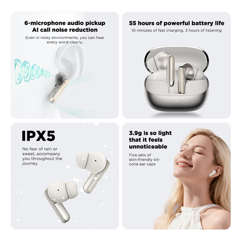 MINISO MS106 Bluetooth Earphon - đánh giá và giá Headphones Wireless