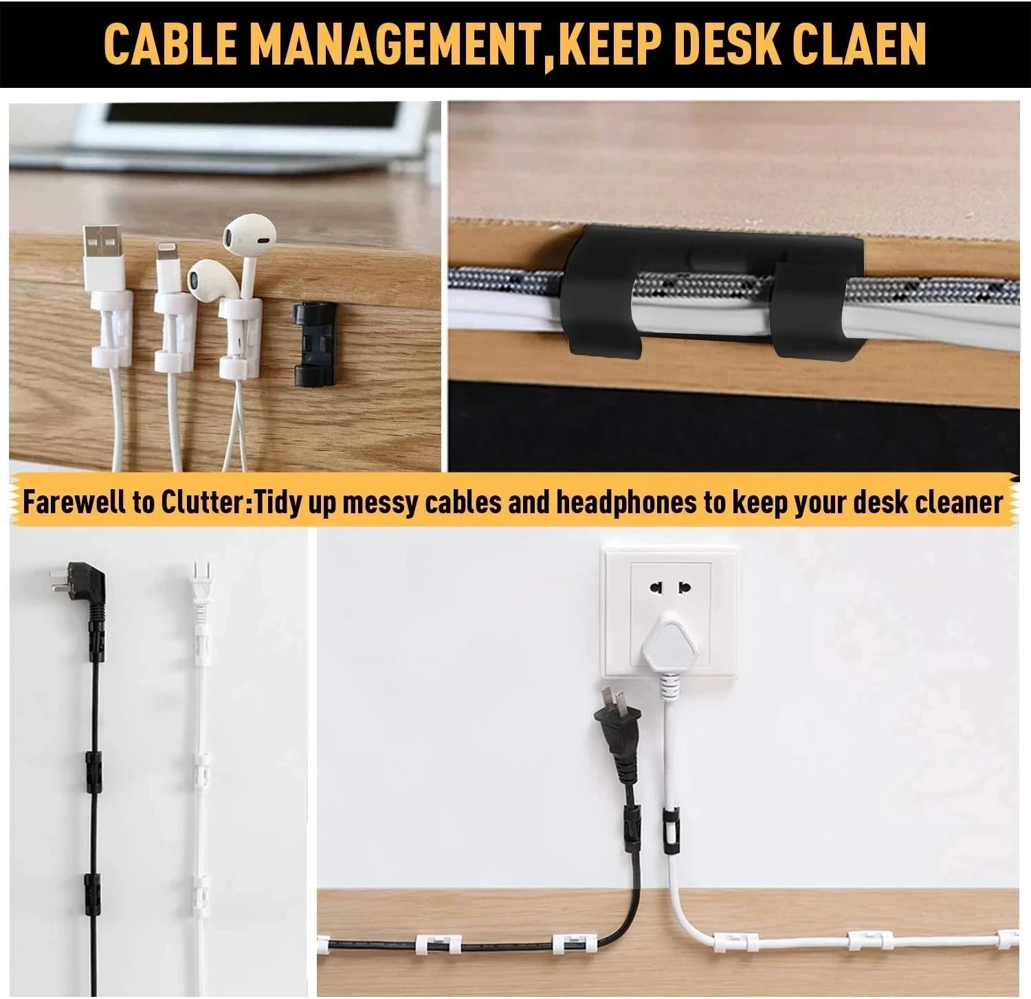 small Cable Organizer Clips Wi - đánh giá và giá Cable Organizer